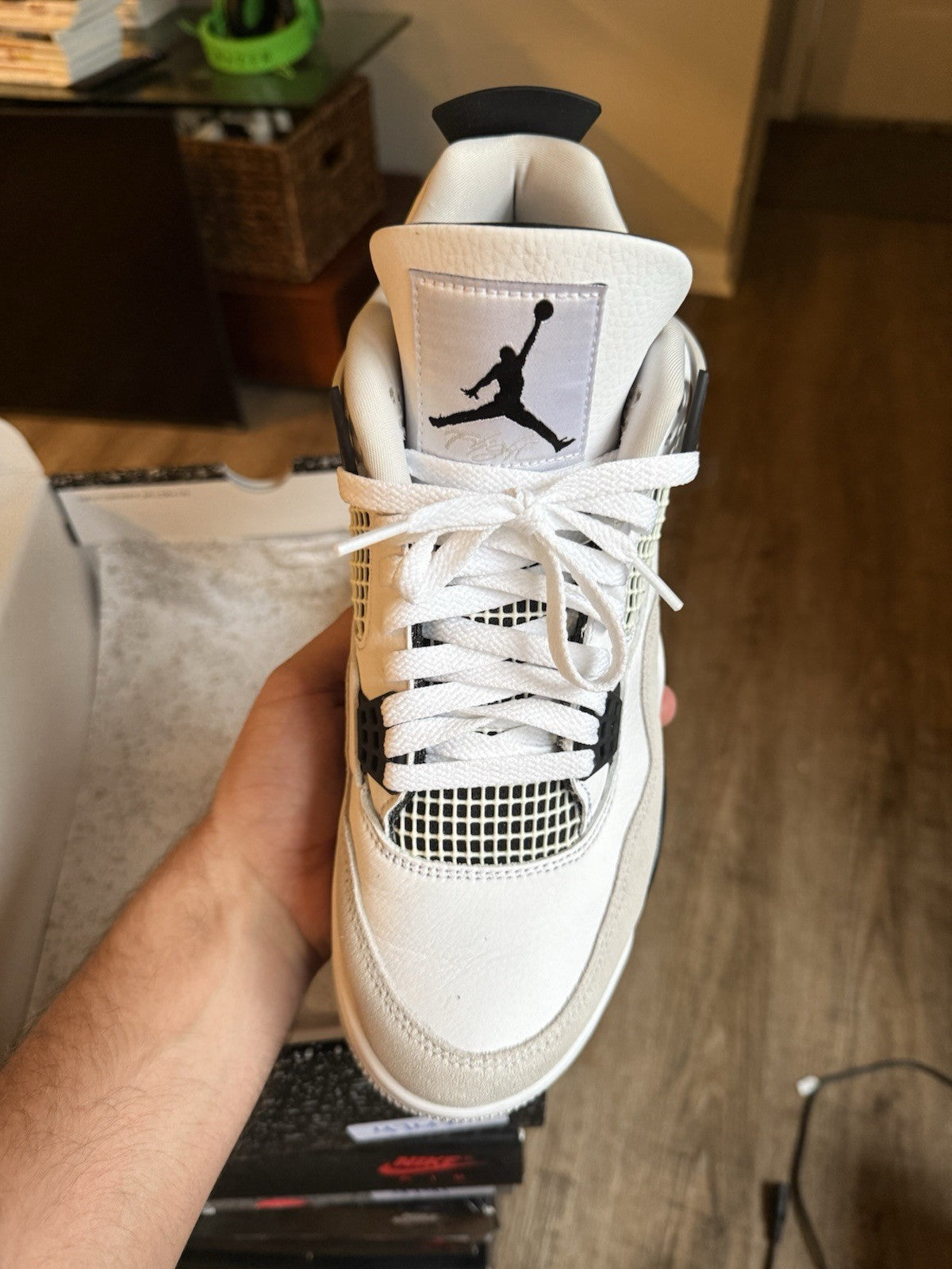 Size 10.5 - Jordan 4 Retro Mid Military Black