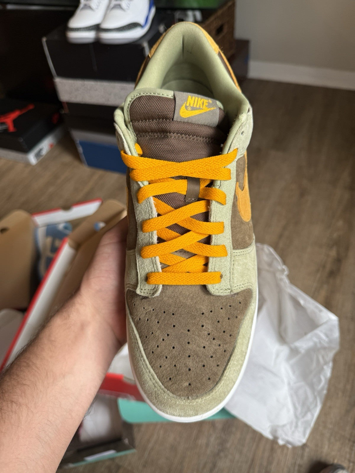 Size 13 - Nike Dunk Low Dusty Olive