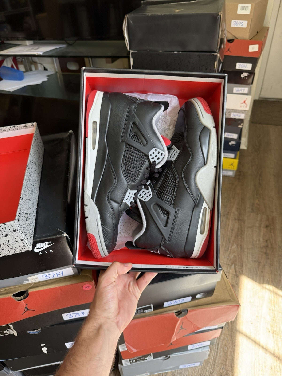 Size 13 - Jordan 4 Retro Bred Reimagined