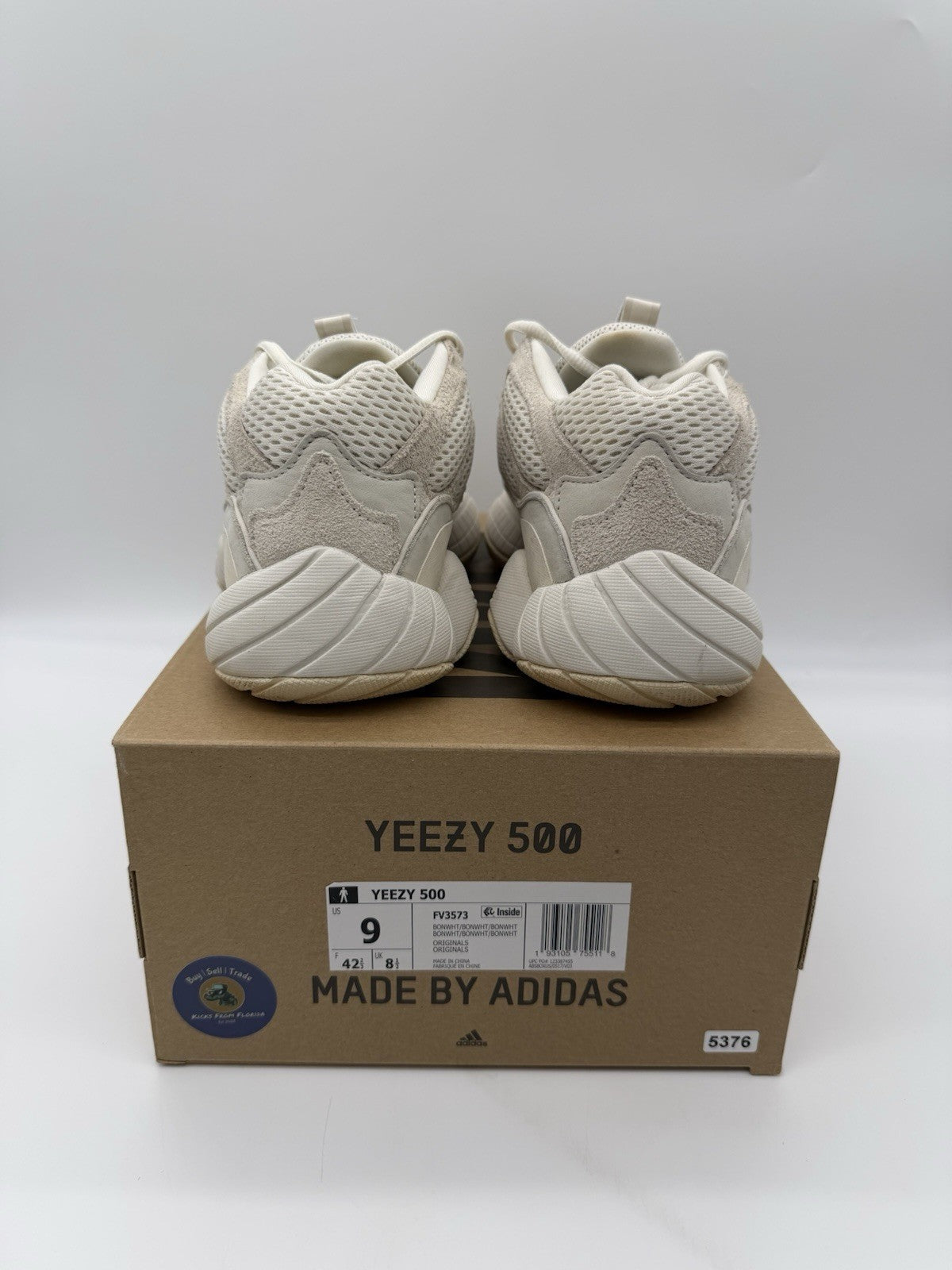 Size 9 - adidas Yeezy 500 Bone White (2019)
