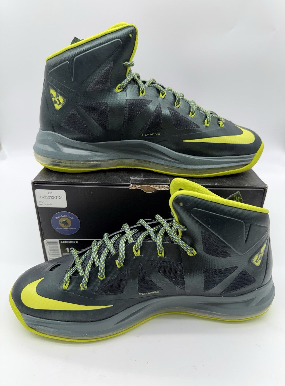 Size 12 - Nike LeBron X 10 Dunkman Seaweed/Atomic Green (Brand New)