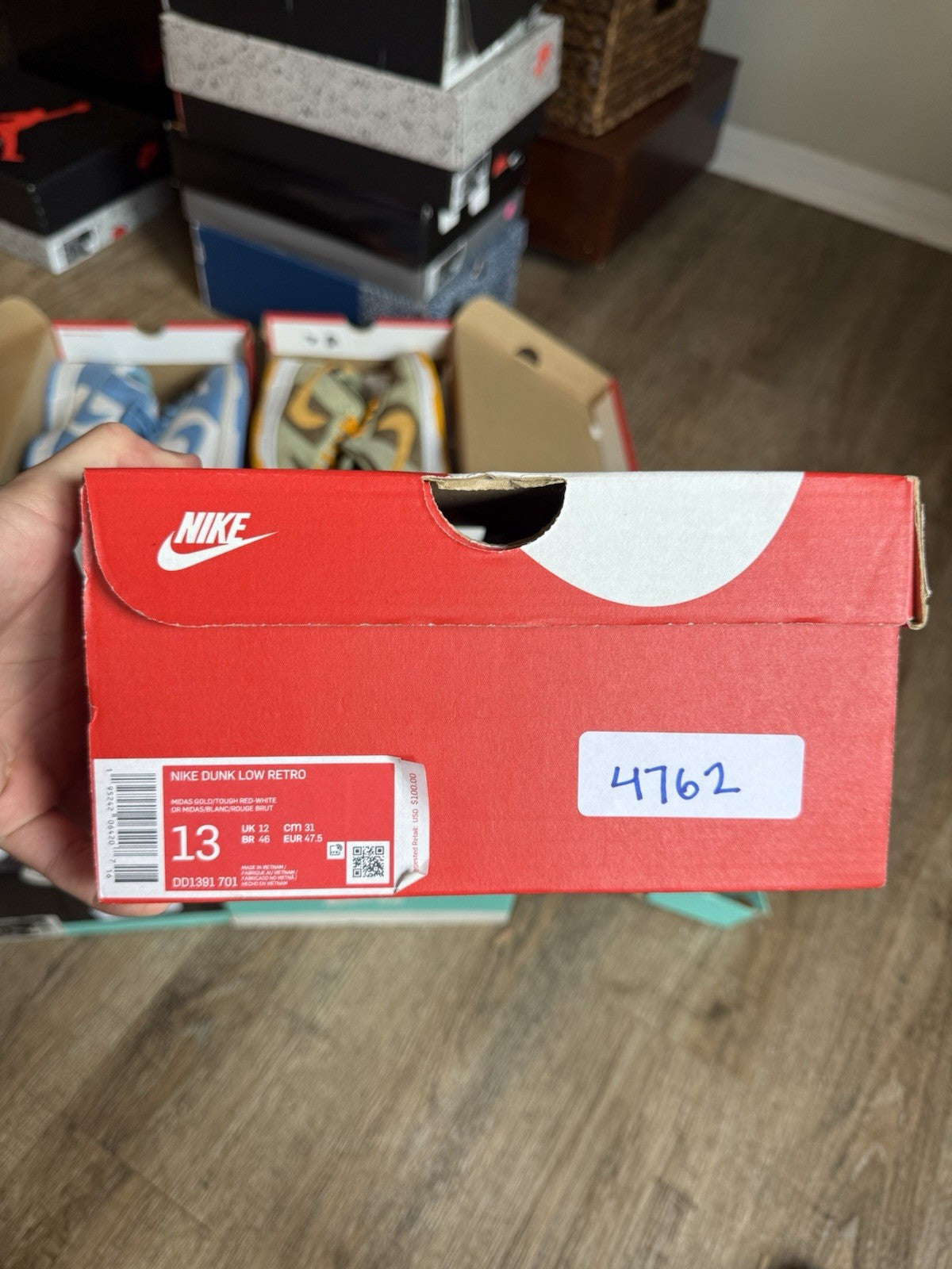 Size 13 - Nike Dunk Low USC Midas Gold