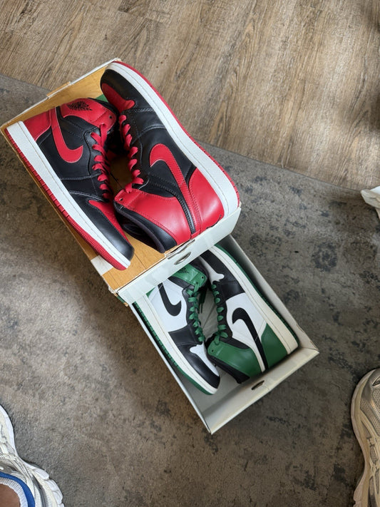 Size 7.5 - Air Jordan 1 Retro DMP High Bulls Celtics Pack (Lightly Worn)