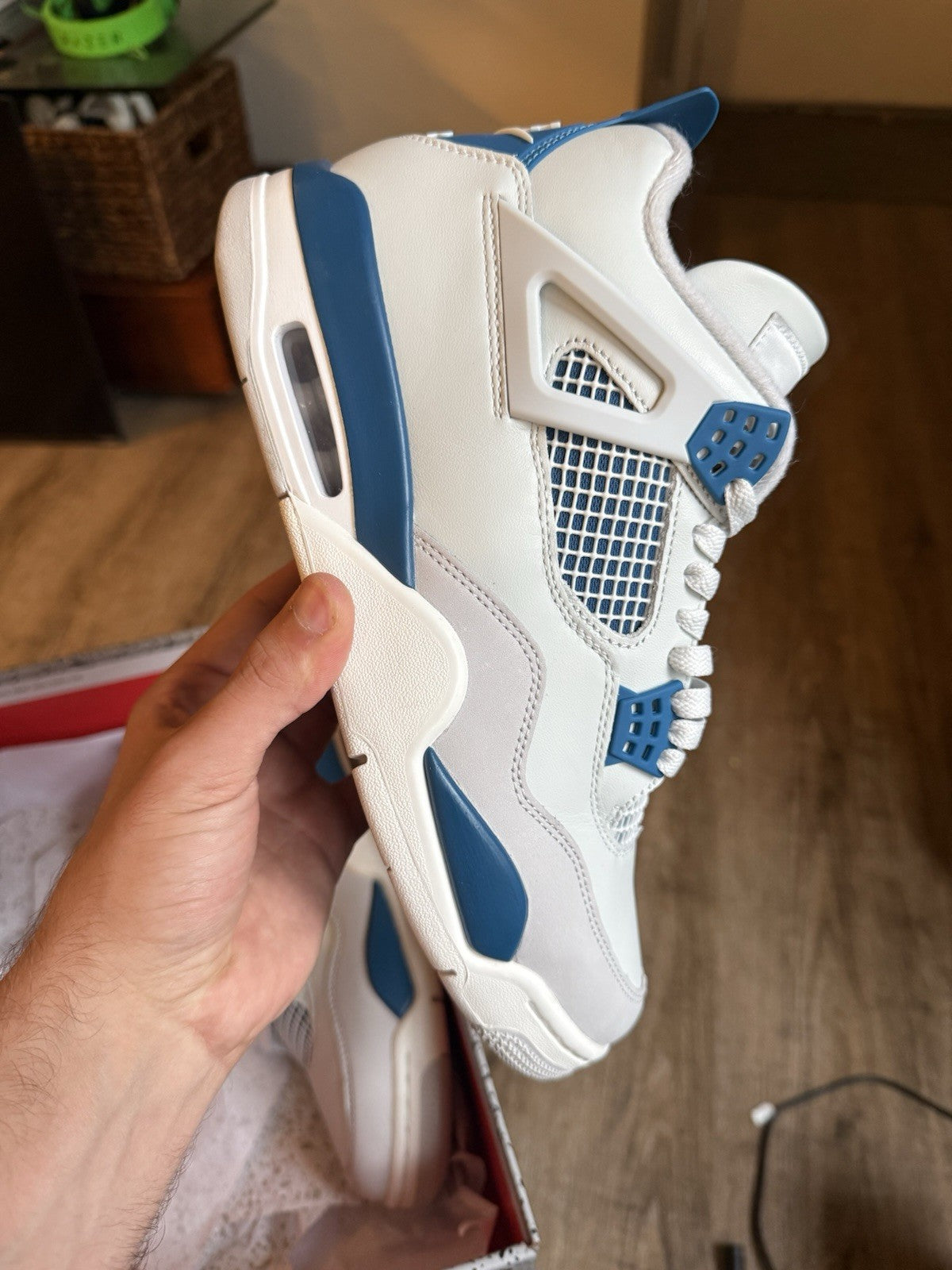 Size 9.5 - Jordan 4 Retro Military Blue (2024)