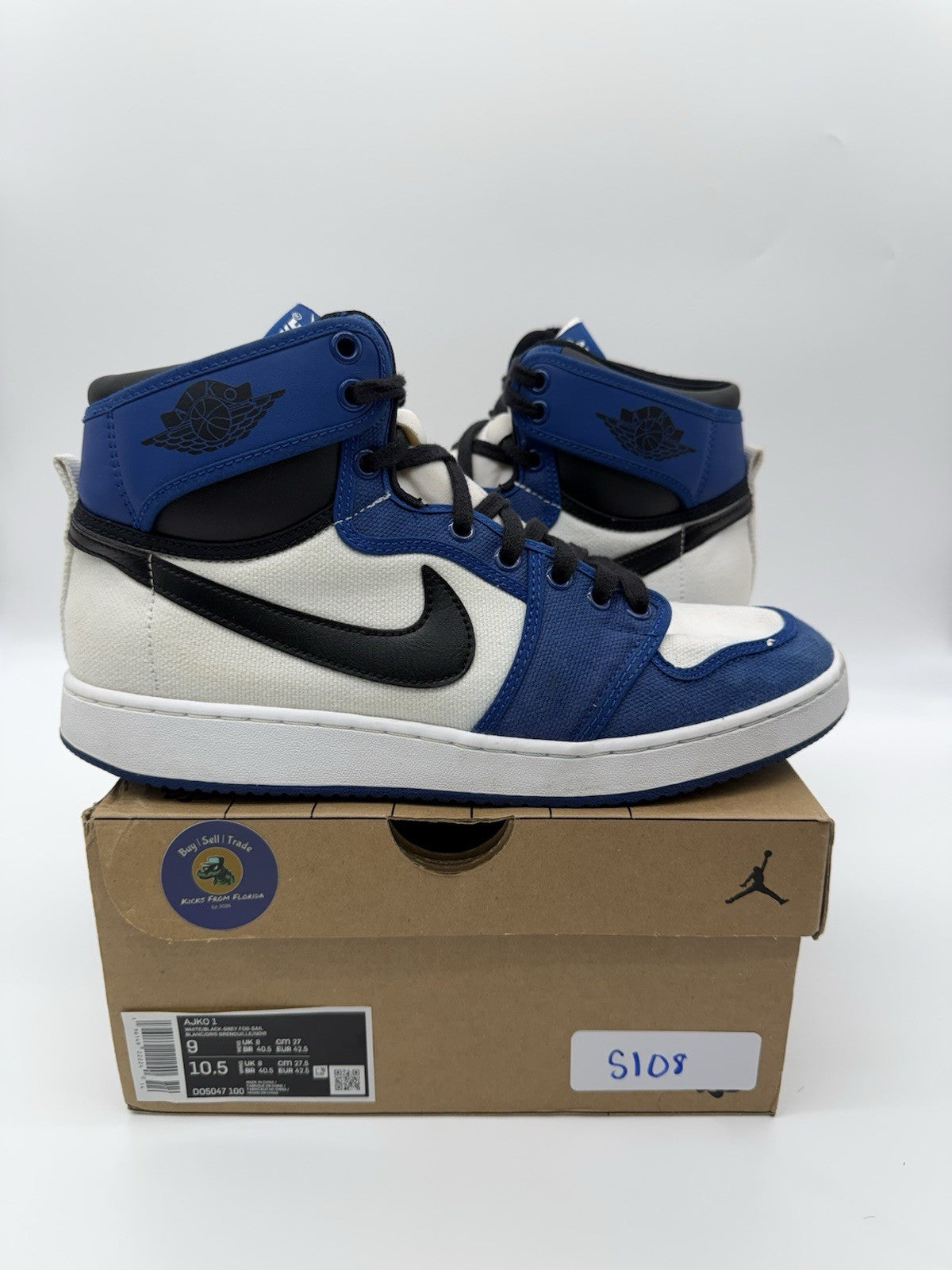 Size 9.5 - Jordan 1 Retro AJKO Storm Blue