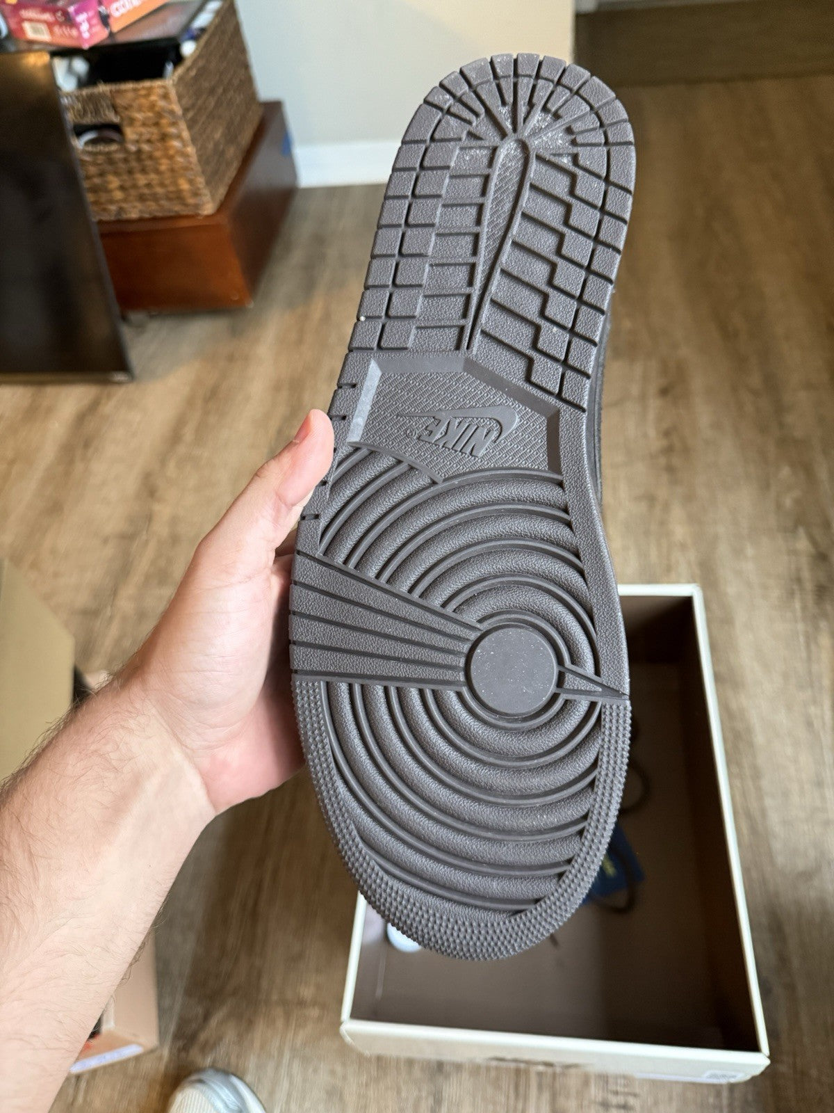 Size 15 - Travis Scott x Jordan 1 Low Velvet Brown