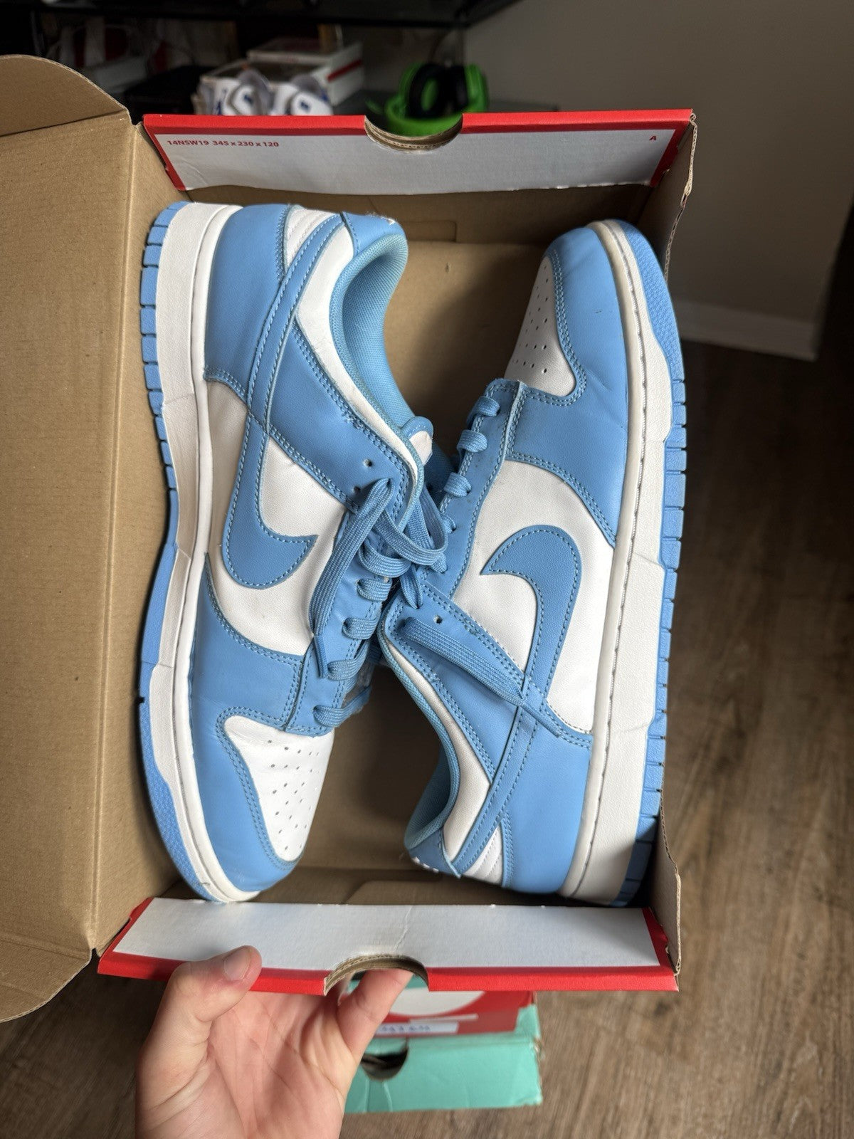 Size 13 - Nike Dunk Low UNC University Blue