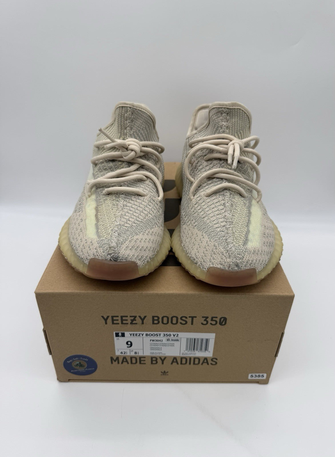Size 9 - Yeezy Boost 350 V2 Citrin Non-Reflective