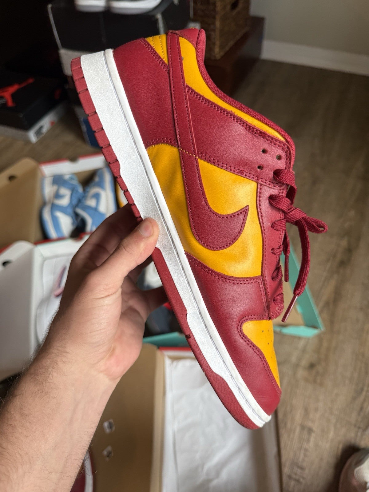 Size 13 - Nike Dunk Low USC Midas Gold