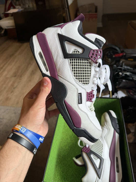 Size 10.5 - Jordan 4 Retro x Paris Saint-Germain Bordeaux 2020 CZ5624 100