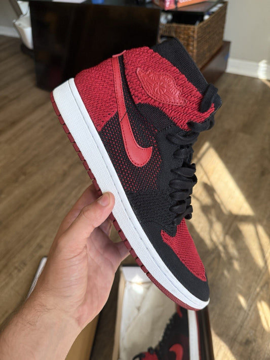 Size 10 - Jordan 1 Retro High OG Flyknit Bred