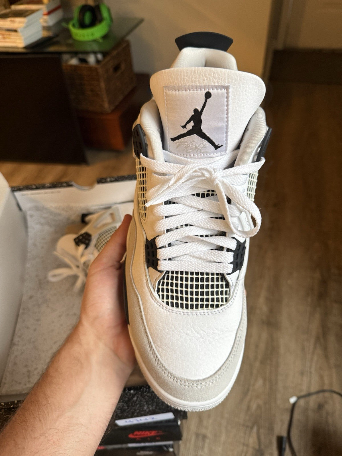 Size 10.5 - Jordan 4 Retro Mid Military Black