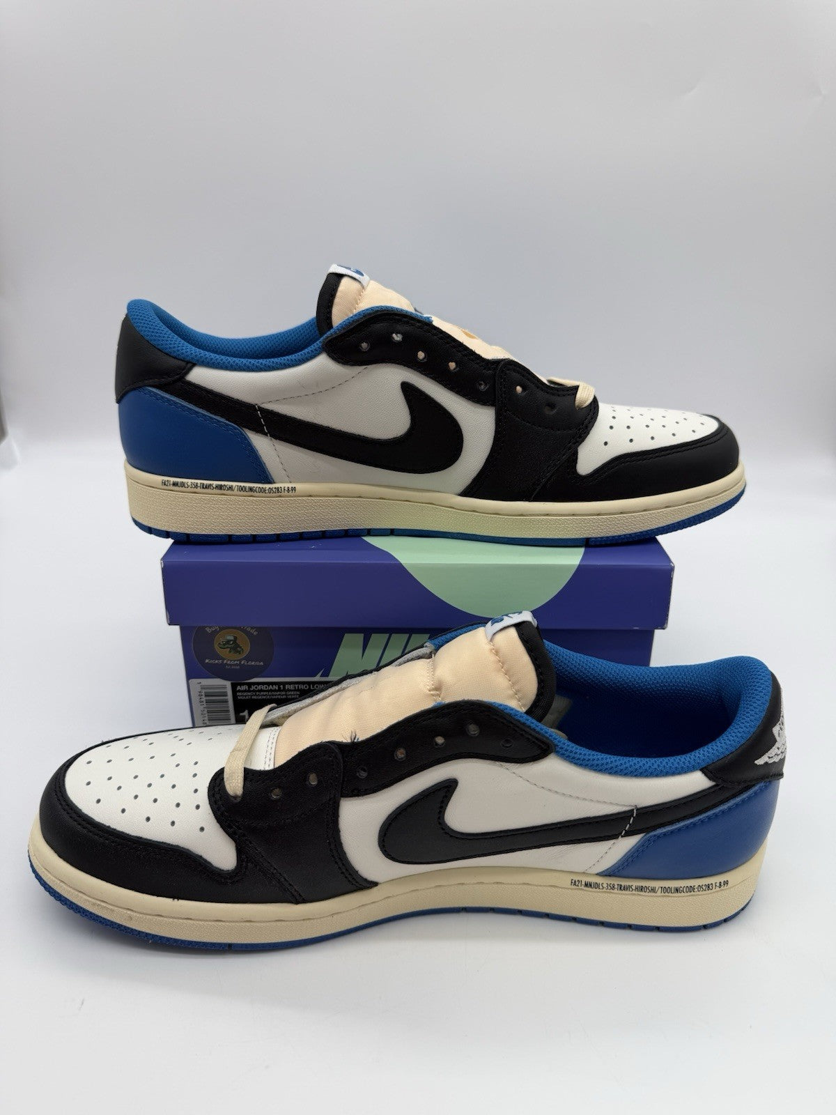 Size 10.5 - Jordan 1 Retro Travis Scott x Fragment Low (Brand New)