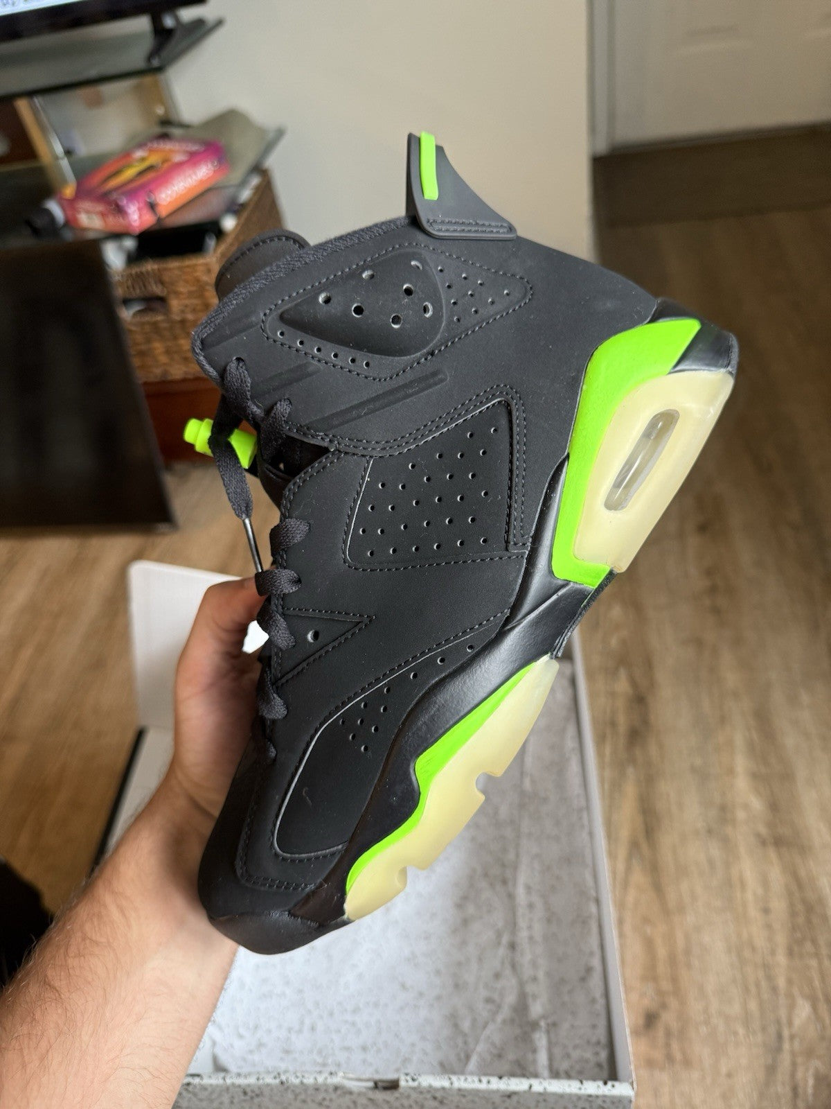 Size 8 - Jordan 6 Retro Electric Green