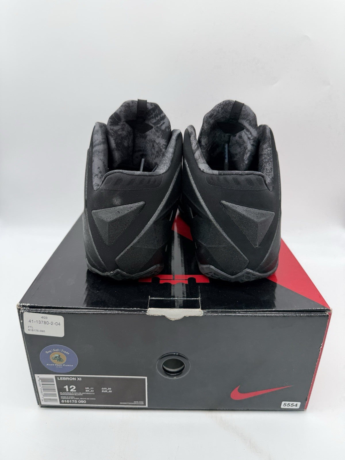 Size 12 - Nike LeBron 11 Blackout Anthracite (worn once)