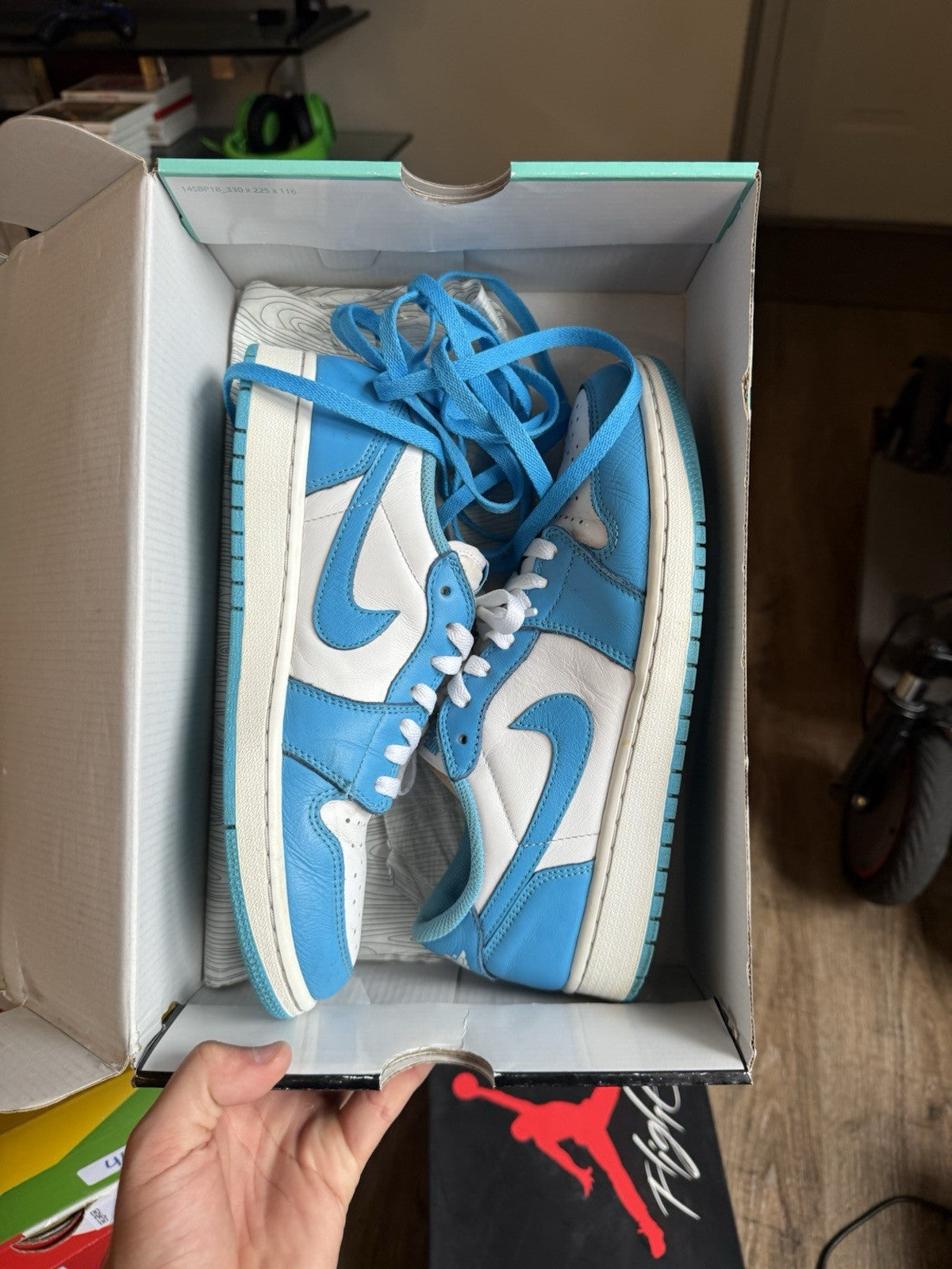 Size 8.5 - Eric Koston x Jordan 1 SB Low Powder Blue
