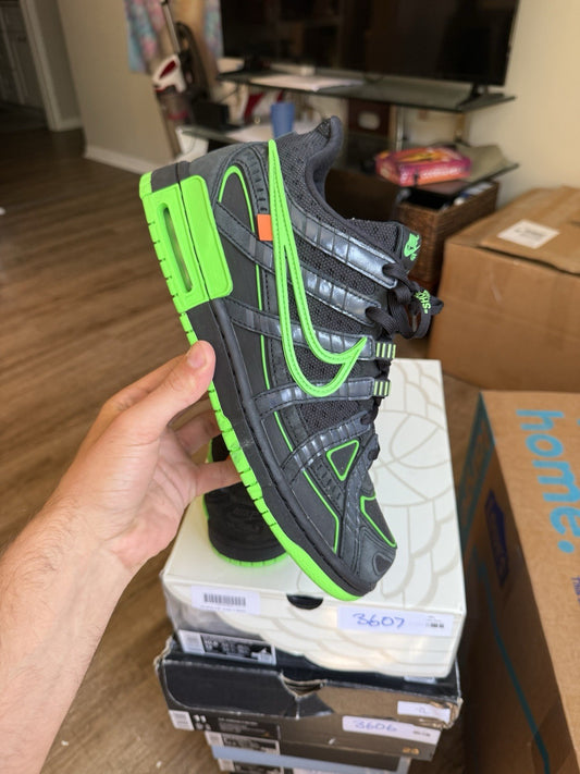 Size 10.5 - Nike Air Rubber Dunk x Off-White Low Green Strike