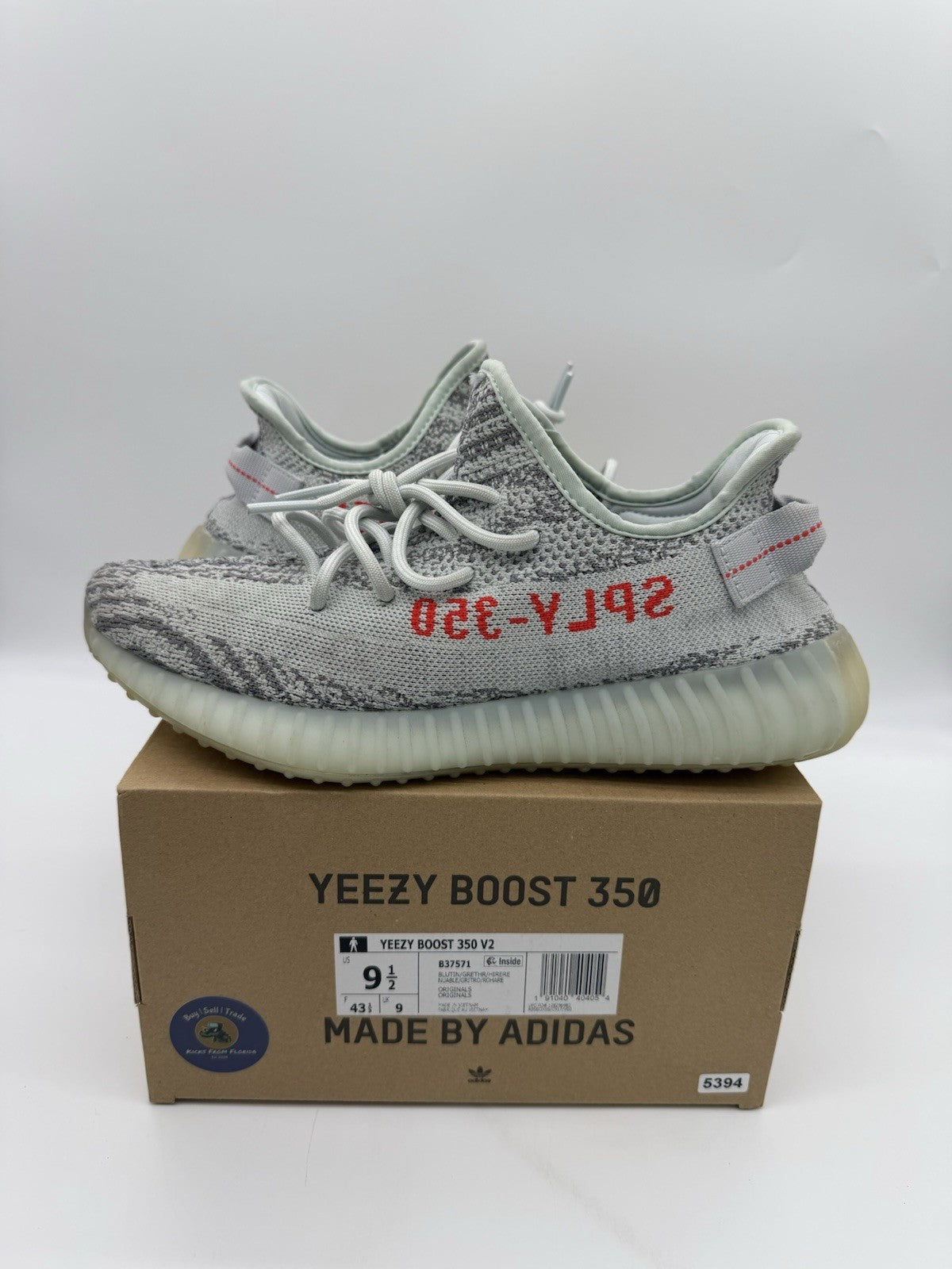 Size 9.5 - adidas Yeezy Boost 350 V2 Low Blue Tint