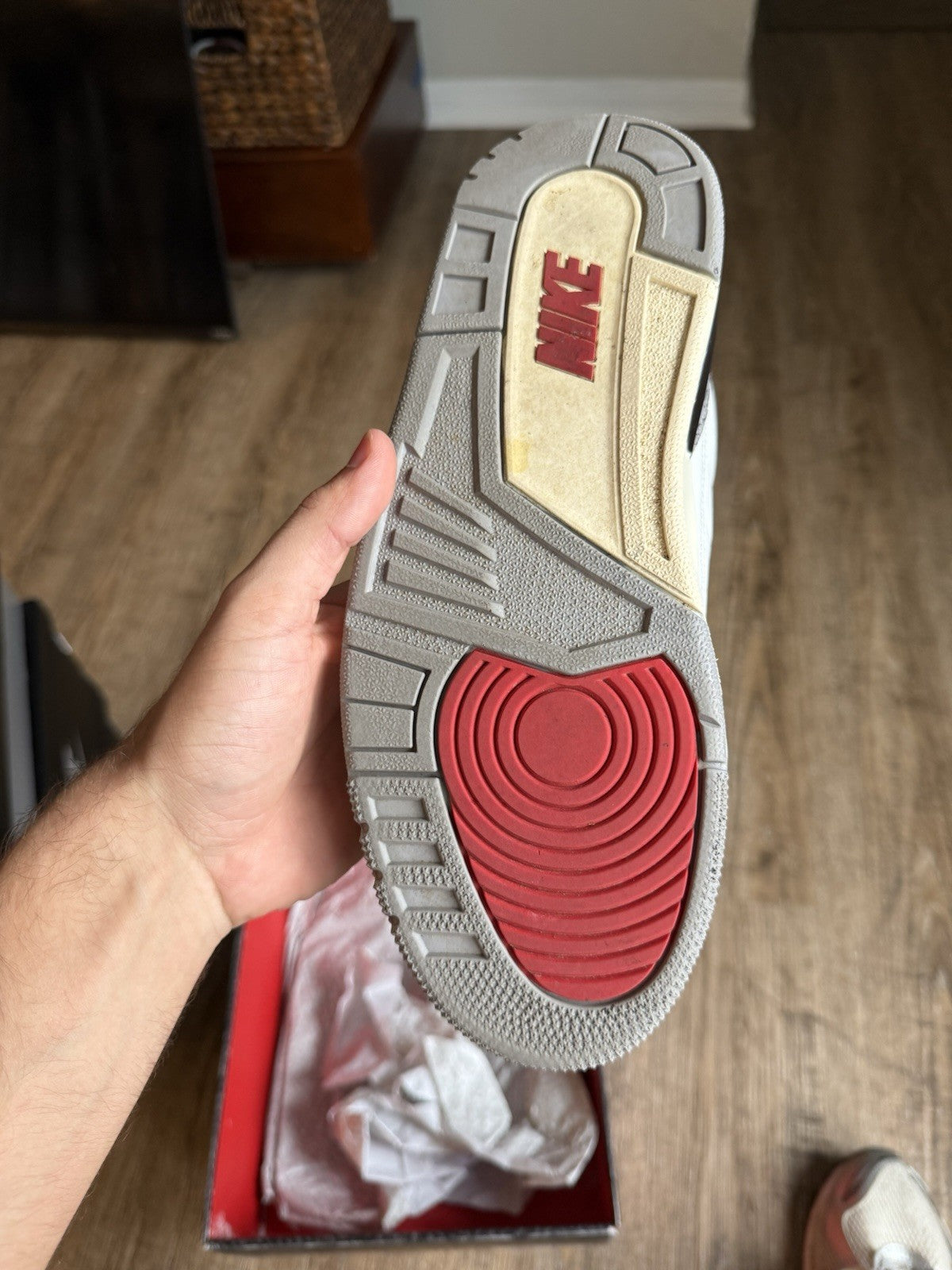 Size 8 - Jordan 3 Retro White Cement Reimagined