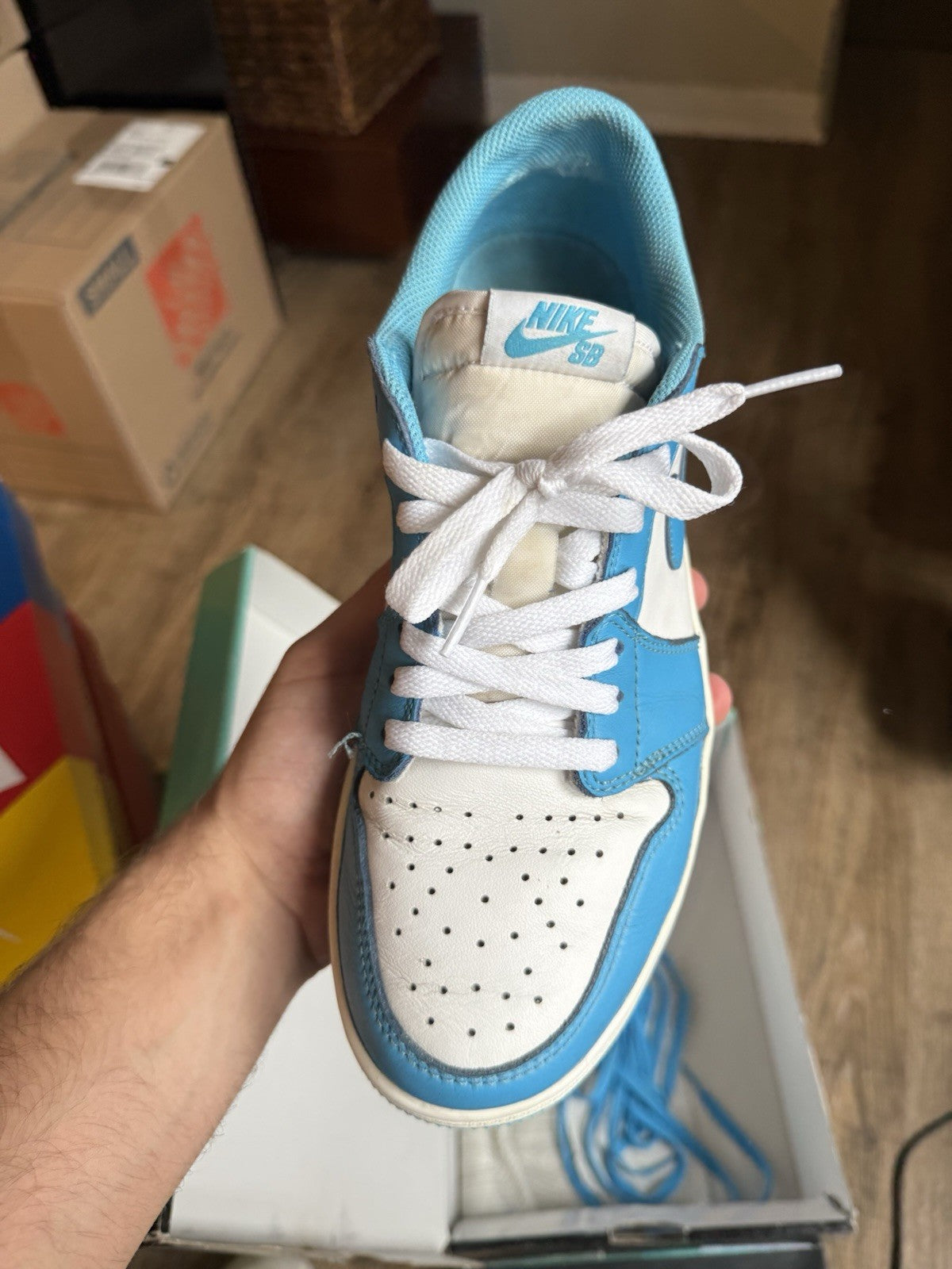Size 8.5 - Eric Koston x Jordan 1 SB Low Powder Blue