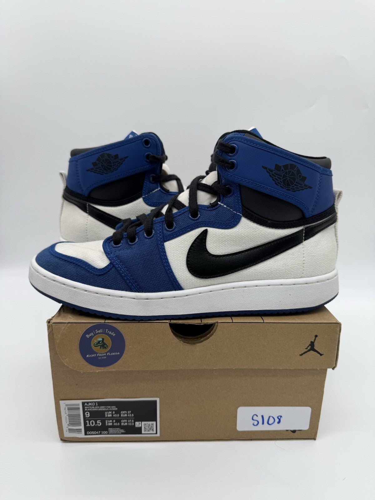 Size 9.5 - Jordan 1 Retro AJKO Storm Blue