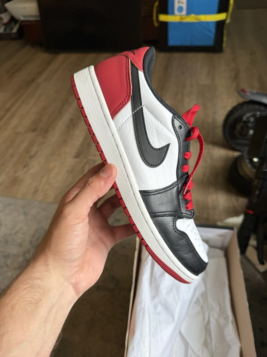 Size 8 - Air Jordan 1 Retro OG Low Black Toe