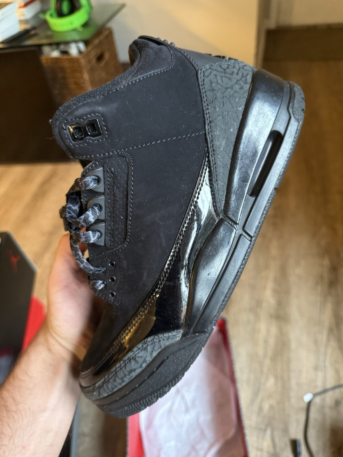 Size 9 - Jordan 3 Retro Black Cat (2025)