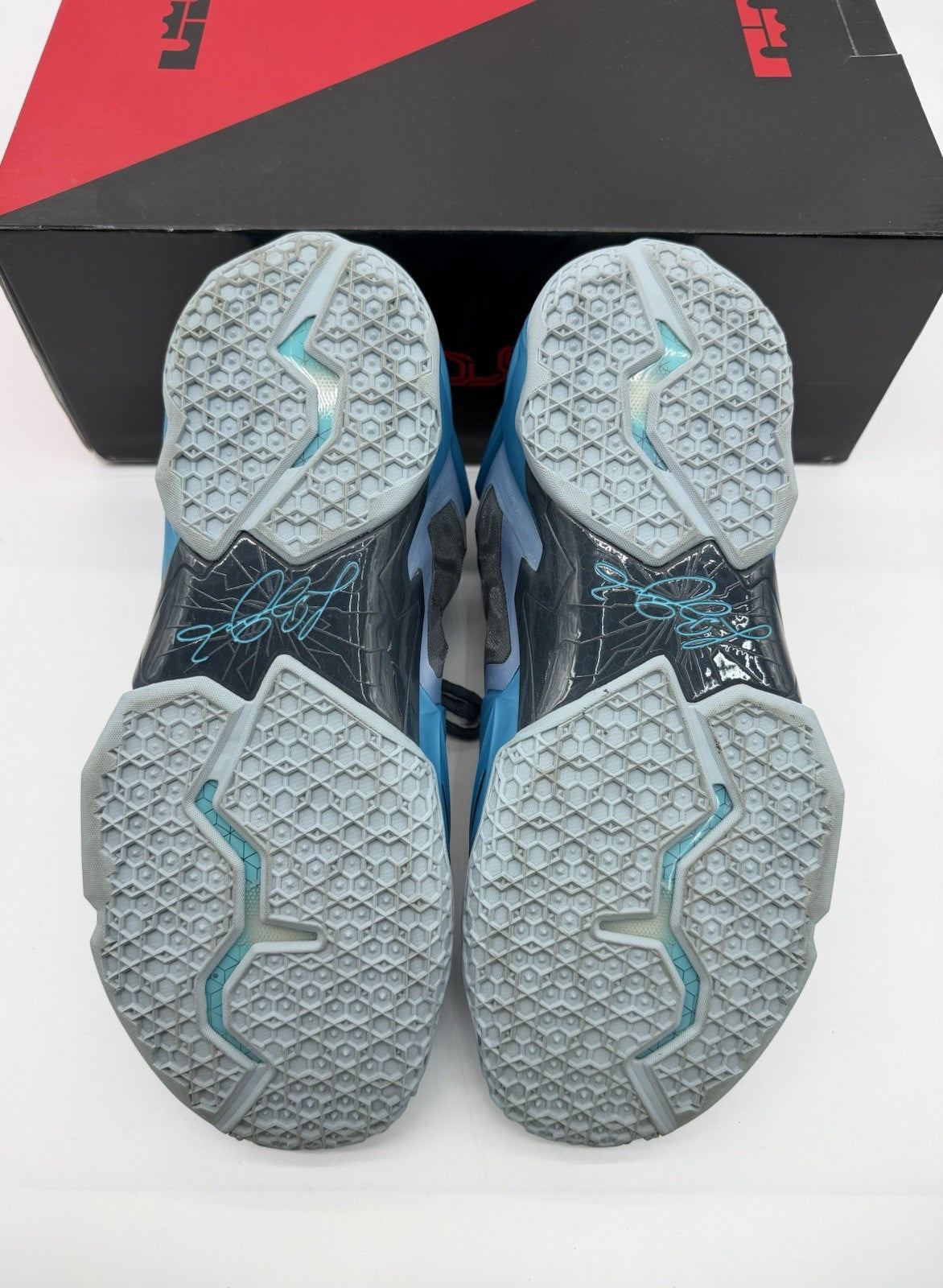 Size 12 - Nike LeBron 11 Armory Steel Gamma Blue 2013