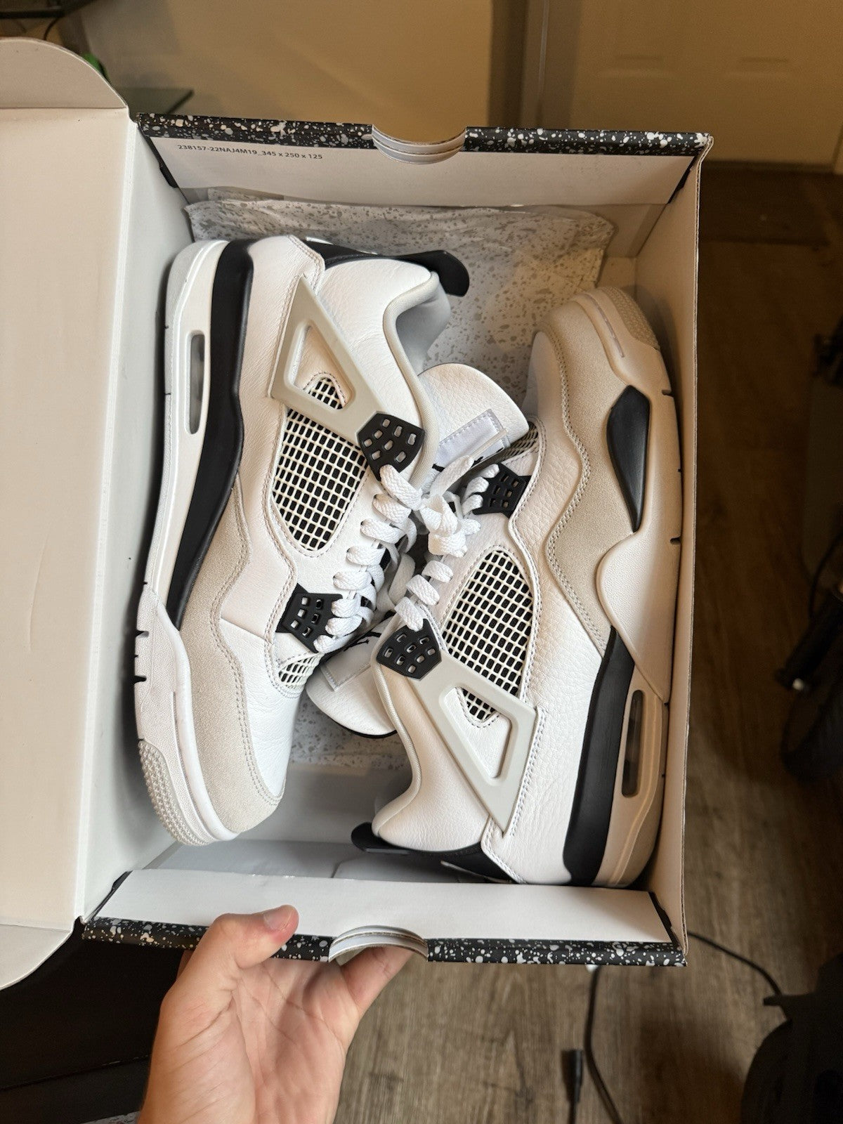 Size 10.5 - Jordan 4 Retro Mid Military Black