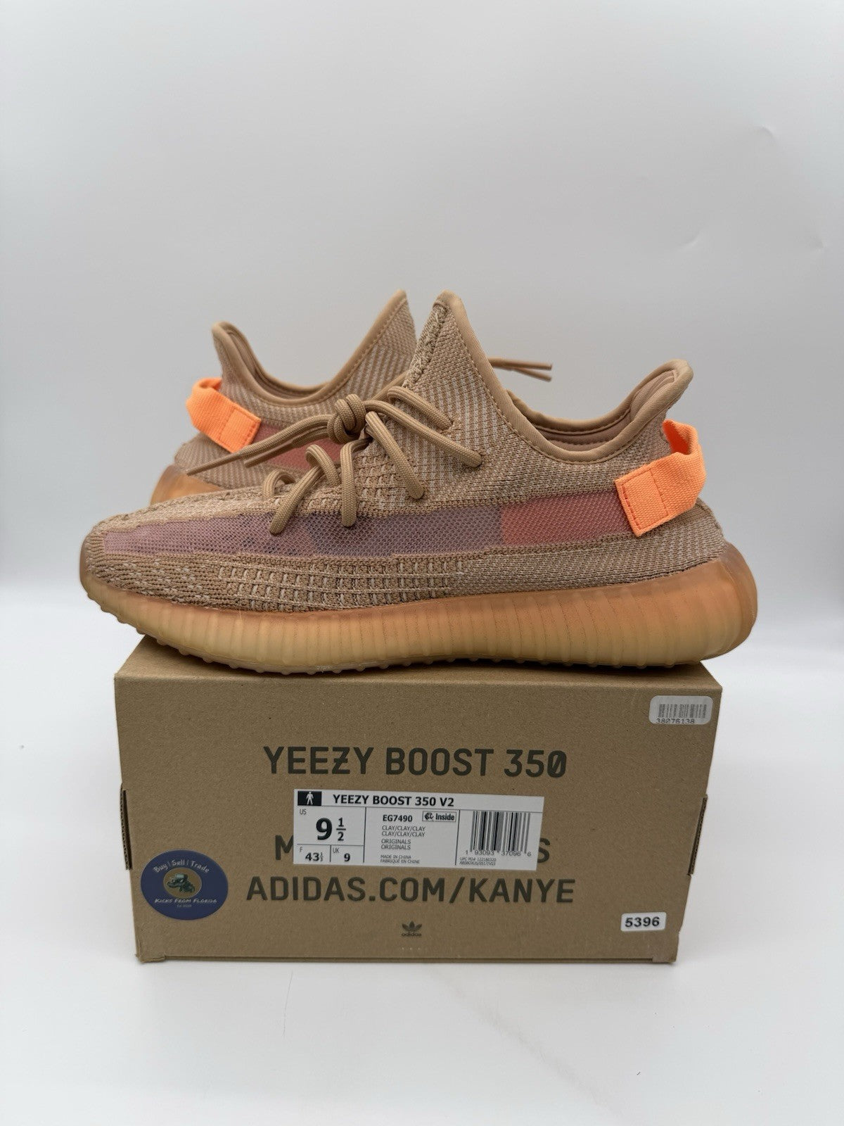 Size 9.5 - adidas Yeezy Boost 350 V2 Clay