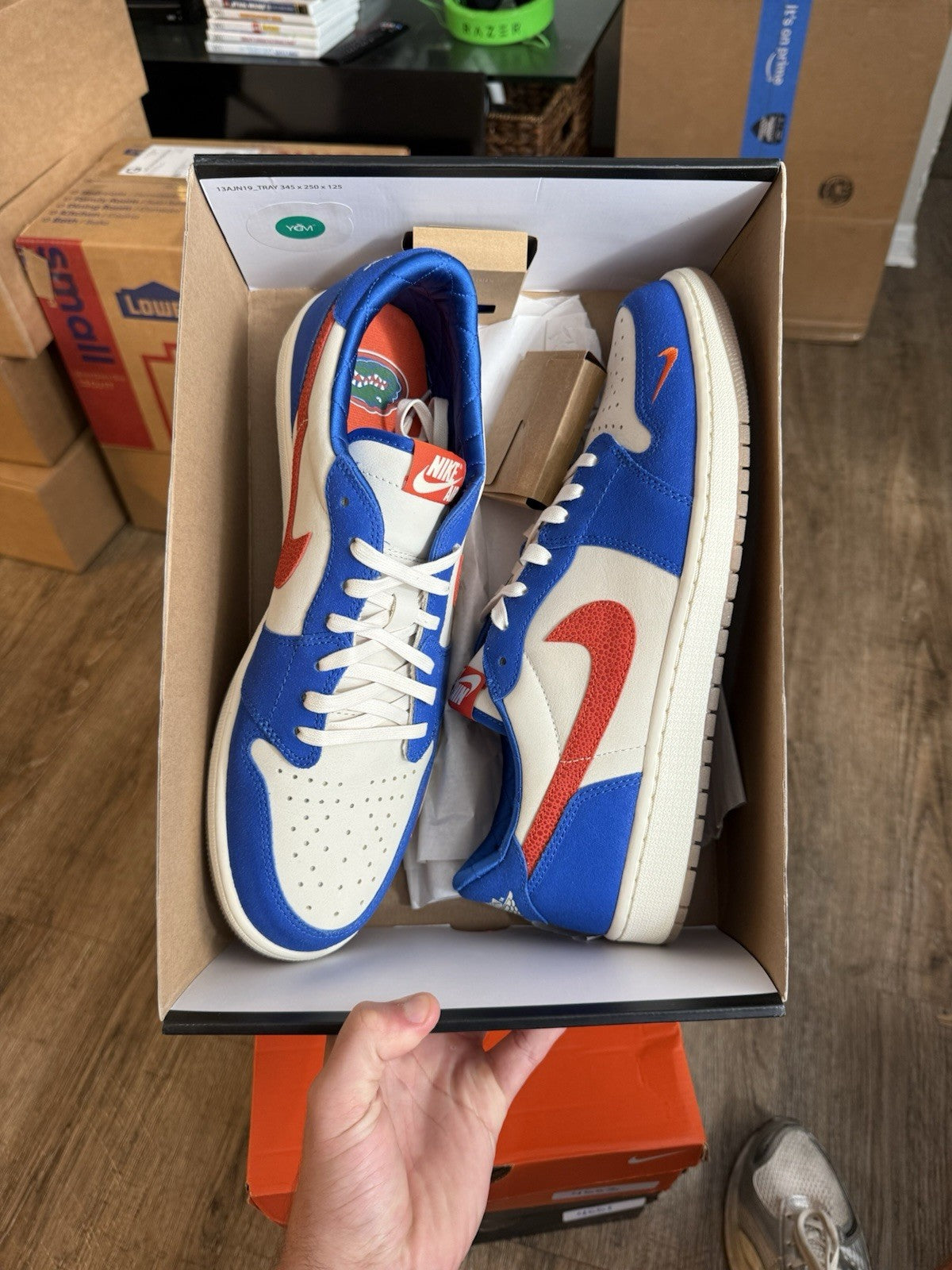 Size 14 - Nike Air Jordan 1 Low Retro Florida Gators (worn once)