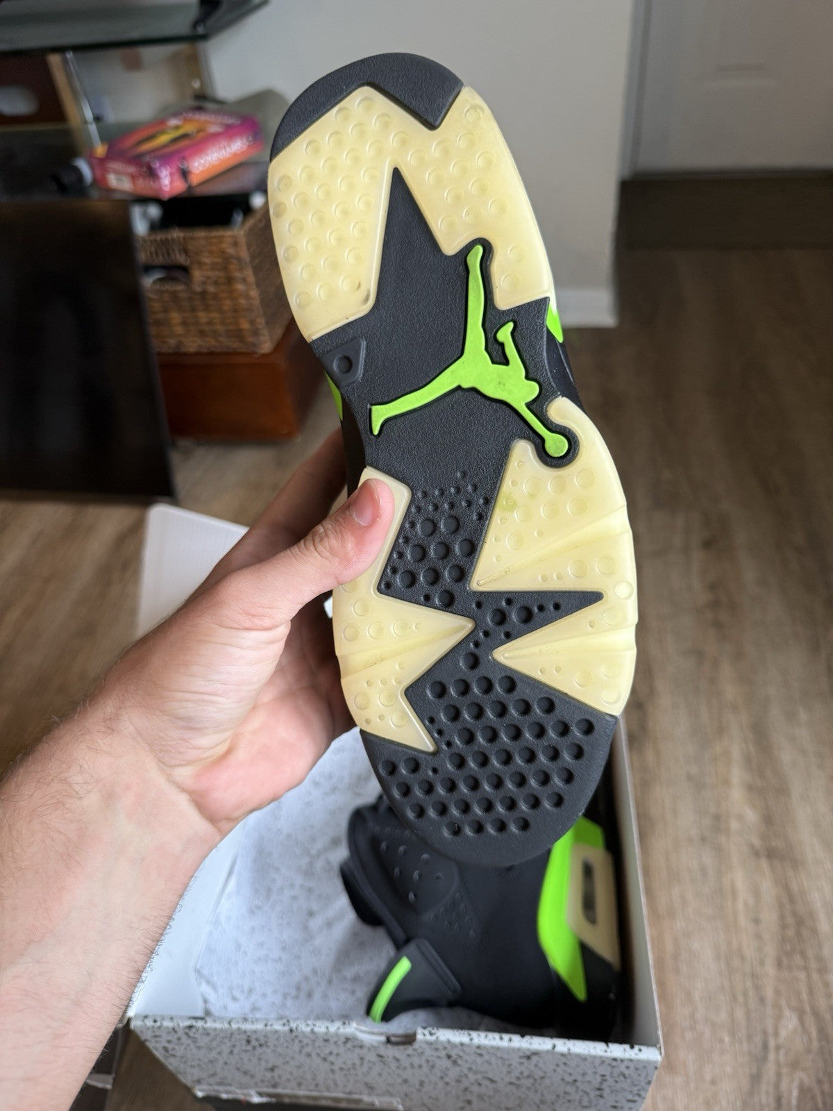 Size 8 - Jordan 6 Retro Electric Green