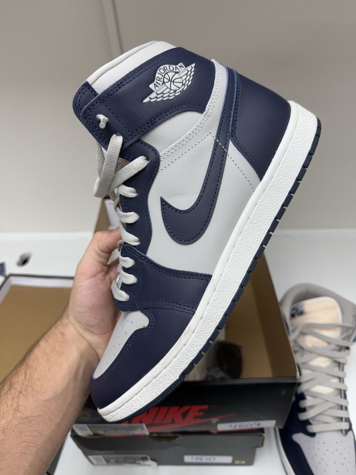 Size 11 - Jordan 1 High 85 Georgetown College Navy