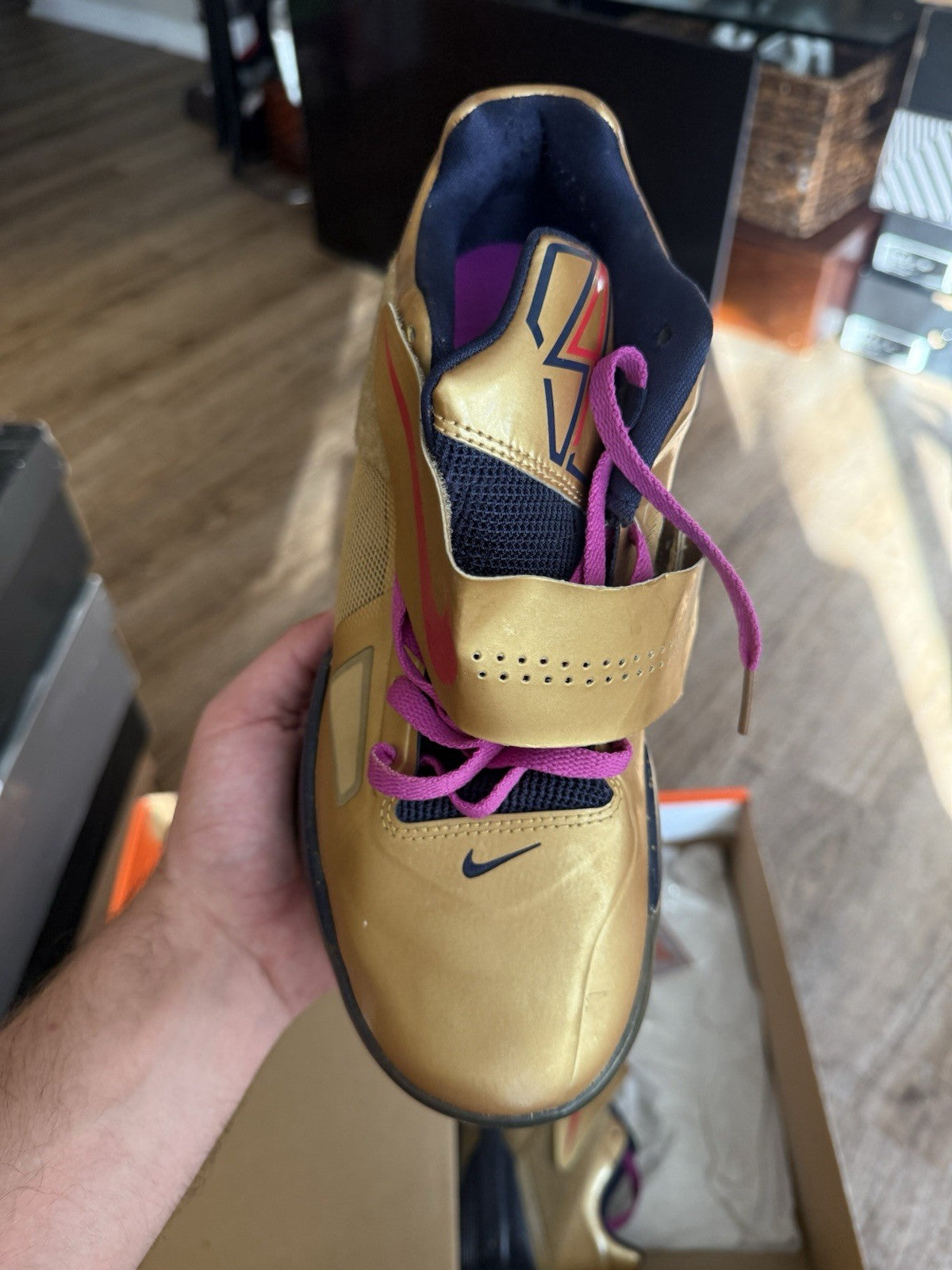 Size 9.5 - KD 4 Gold Medal London Olympics (SEPERATING)