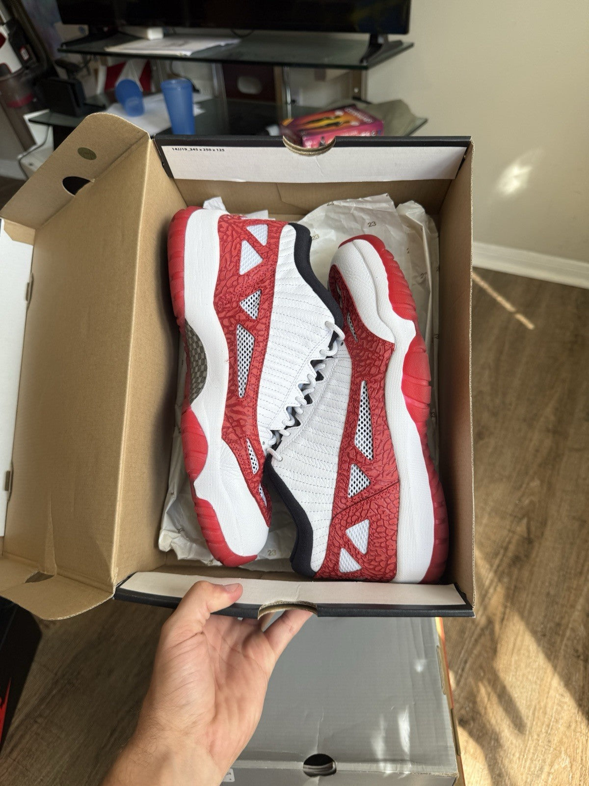 Size 10 - Jordan 11 Retro Low IE Gym Red
