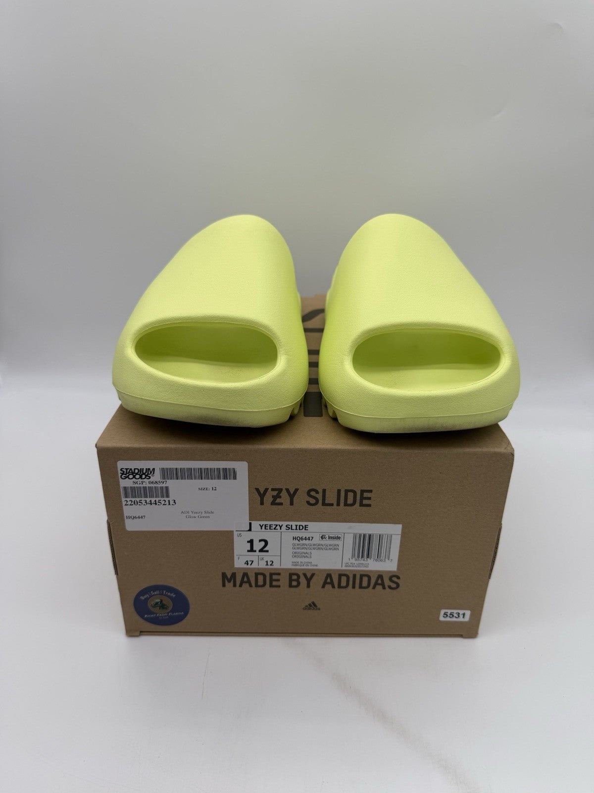 Size 12 - Yeezy Slide Glow Green