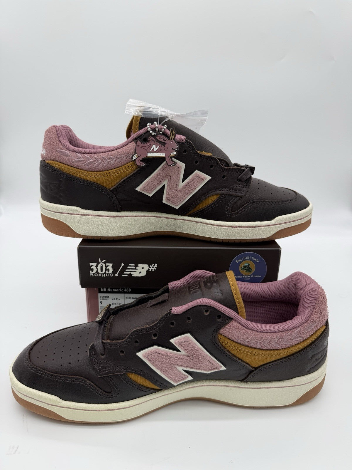 Size 9 - New Balance 303 Boards x Jeremy Fish x Numeric 480 Pink (BRAND NEW)
