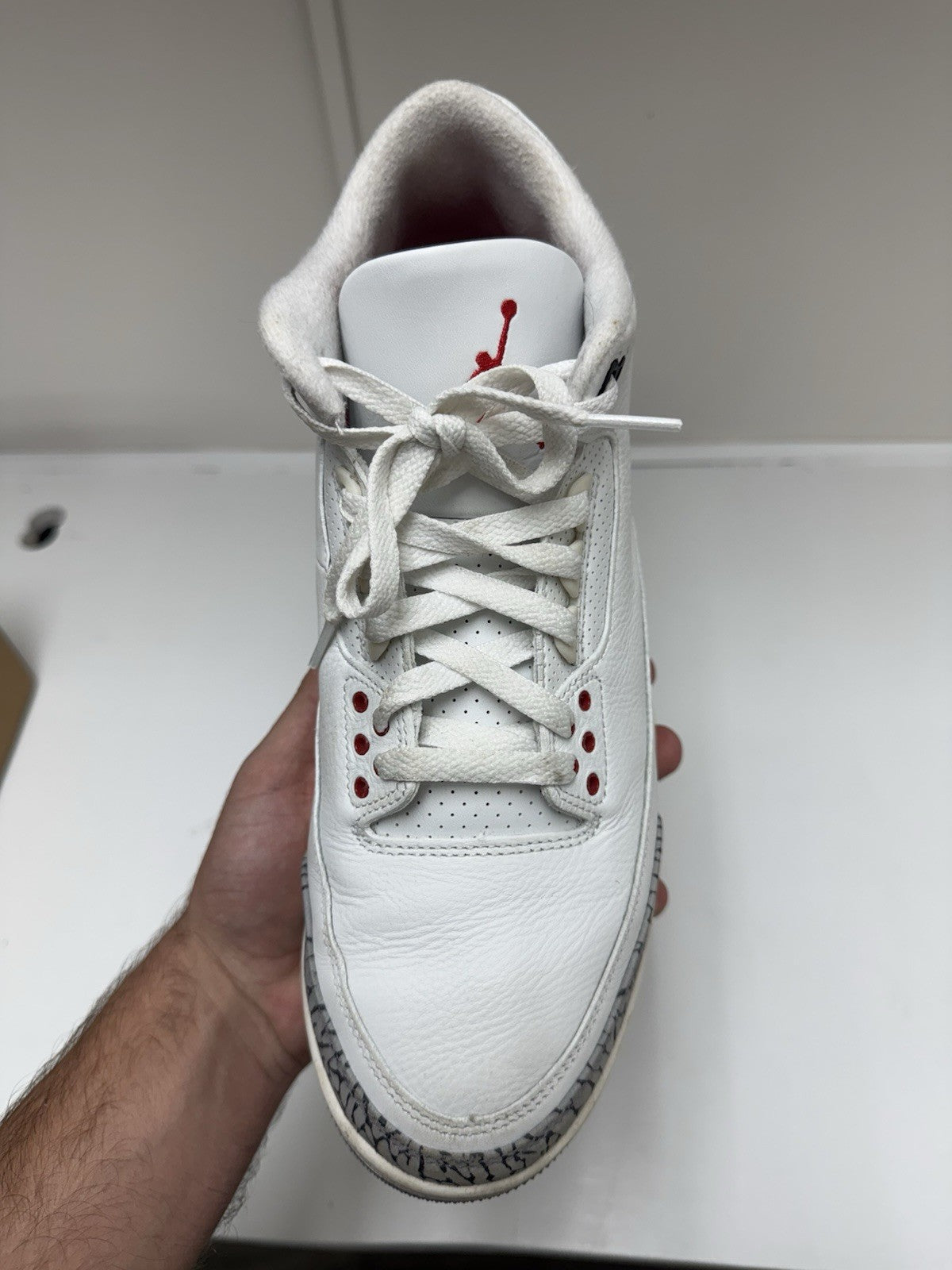 Size 11.5 - Jordan 3 Retro Mid White Cement Reimagined