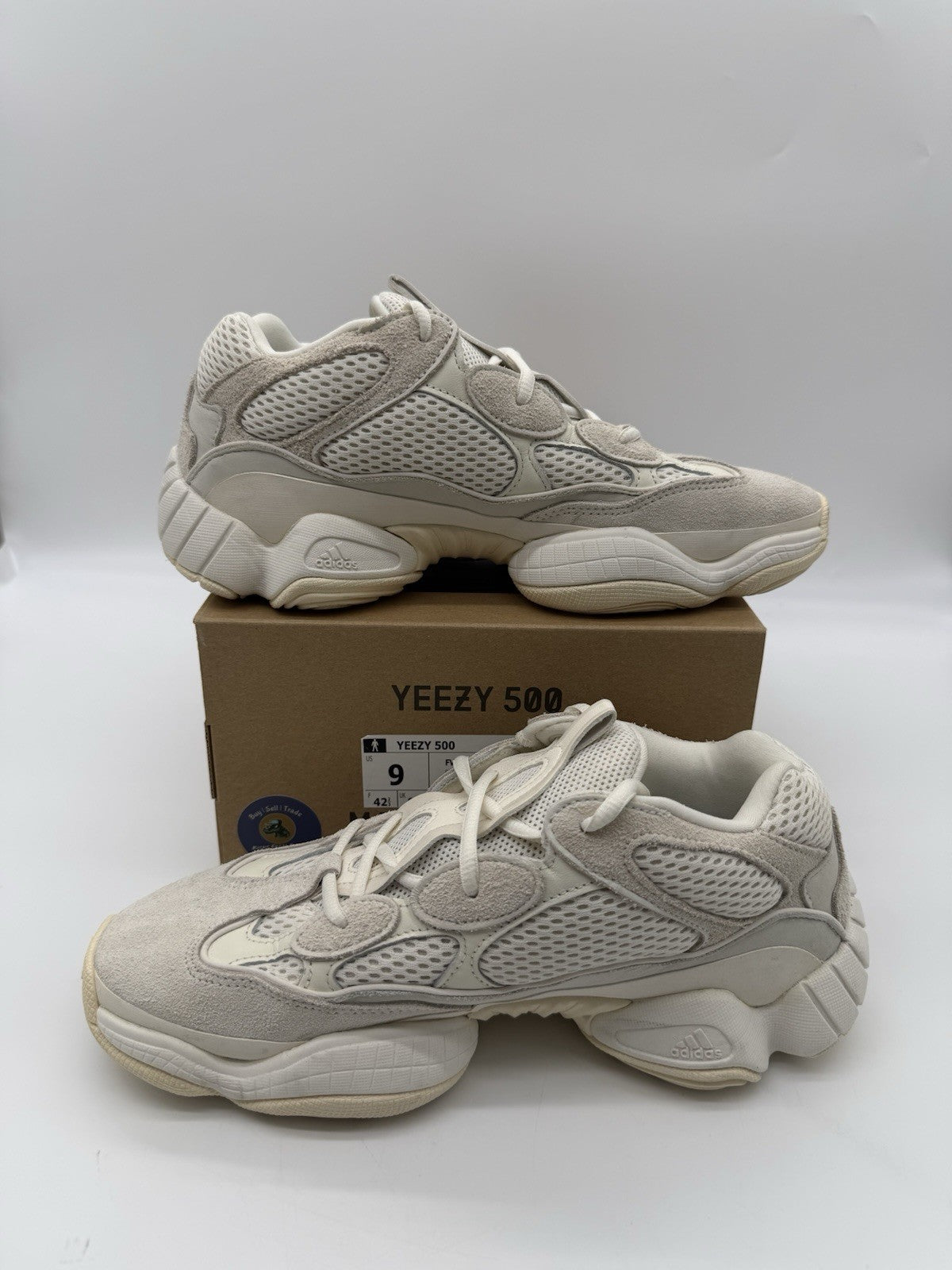 Size 9 - adidas Yeezy 500 Bone White (2019)