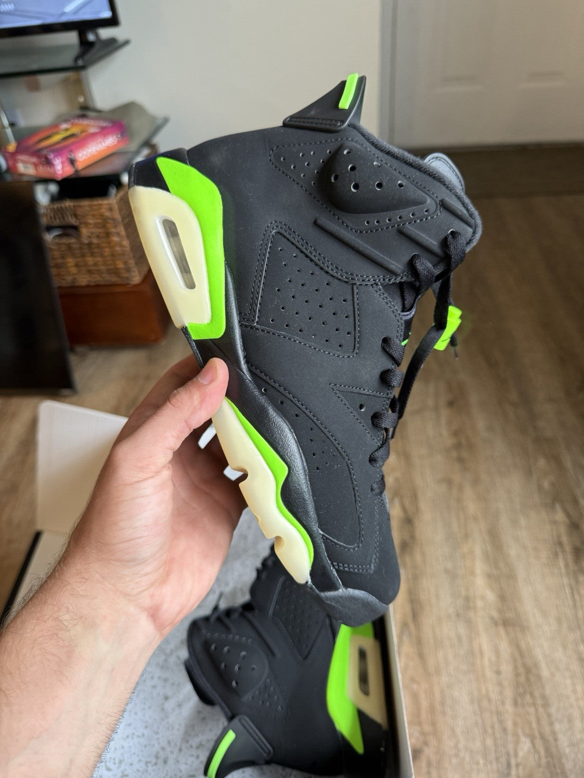 Size 8 - Jordan 6 Retro Electric Green