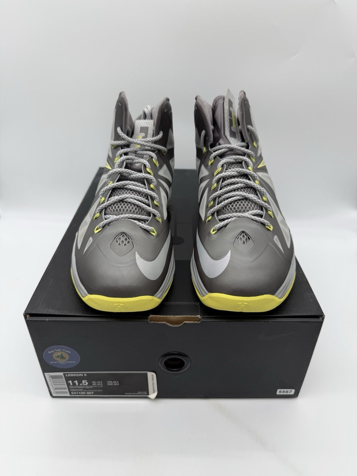 Size 11.5 - Nike Lebron X Canary (Brand New)