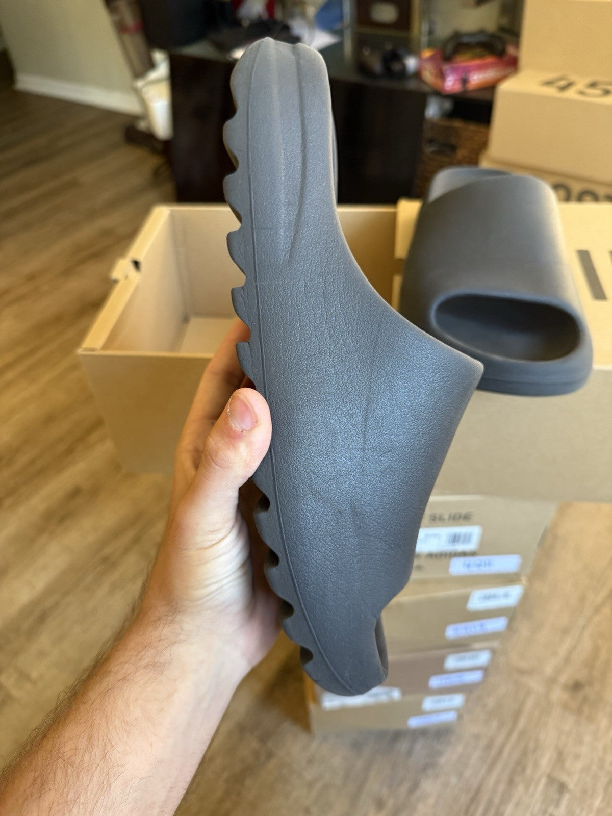Size 11 - adidas Yeezy Slide Onyx