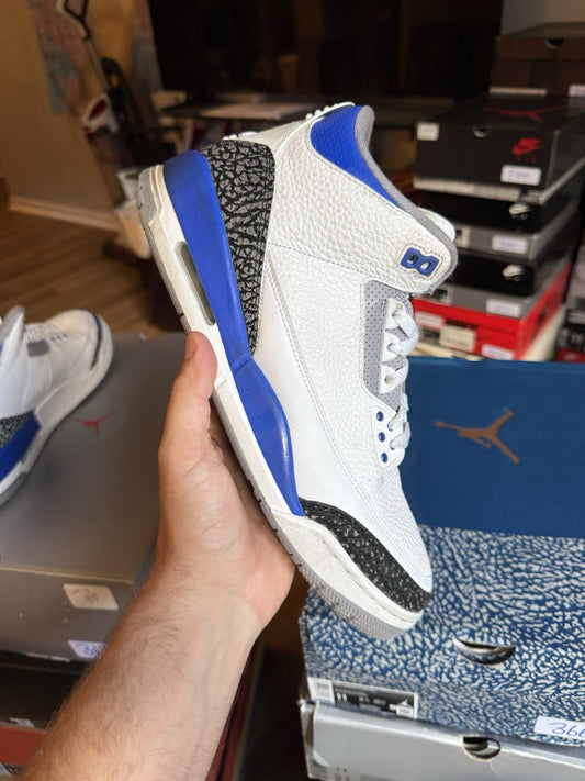 Size 11 - Jordan 3 Retro Racer Blue