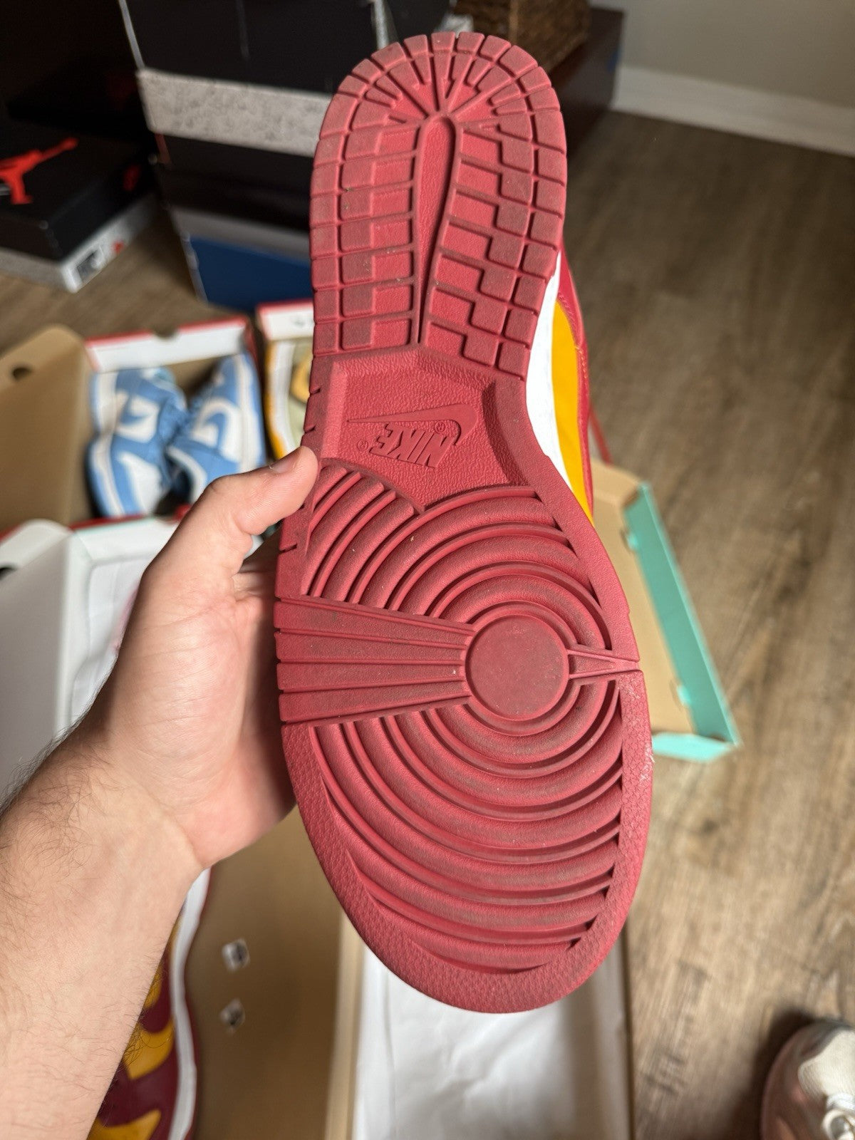 Size 13 - Nike Dunk Low USC Midas Gold