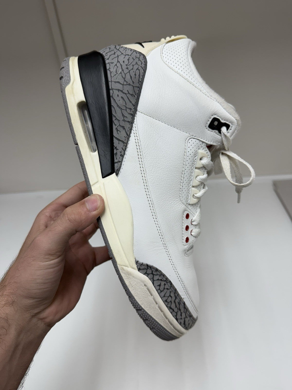 Size 11.5 - Jordan 3 Retro Mid White Cement Reimagined