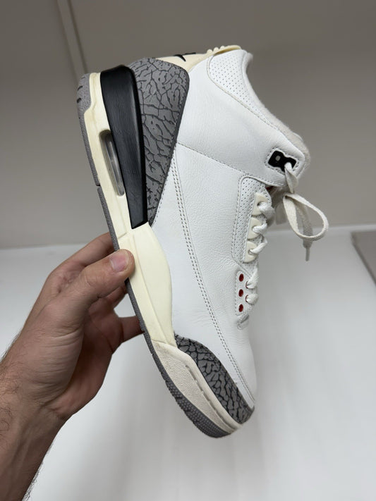 Size 11.5 - Jordan 3 Retro Mid White Cement Reimagined