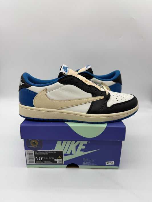 Size 10.5 - Jordan 1 Retro Travis Scott x Fragment Low (Brand New)