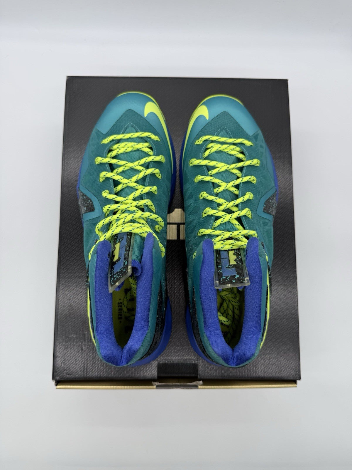 Size 12 - Nike LeBron 10 P.S Elite Sport Turquoise 2013 (VNDS)