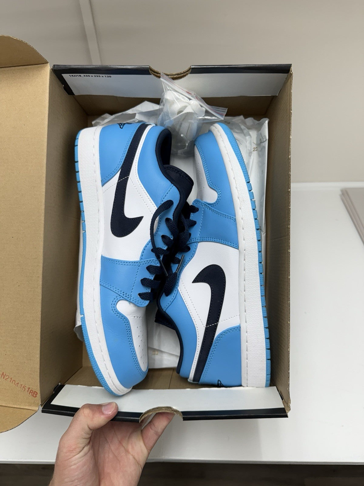 Size 11 - Jordan 1 Low UNC University Blue (2021)