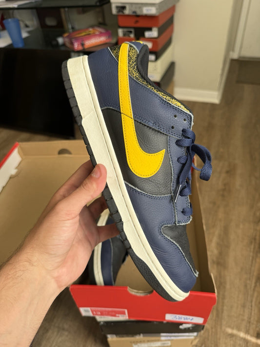 Size 13 - Nike Dunk Low Vintage Michigan